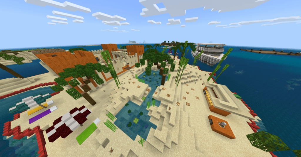 Imagen del mapa de Minecraft "Summer Camp Bermudas"