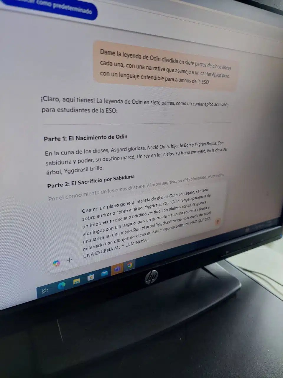 Generando texto a través de prompts con la IA